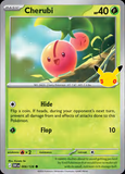 Card Keychain - Pokémon - Cherubi basic 30th Anniversary 006/128
