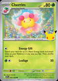 Card Keychain - Pokémon - Cherrim Stage 1 30th Anniversary 007/128