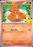 Card Keychain - Pokémon - Vulpix basic 30th Anniversary 009/128