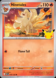 Card Keychain - Pokémon - Ninetales Stage 1 30th Anniversary 010/128