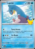 Card Keychain - Pokémon - Lapras basic 30th Anniversary 017/128