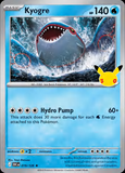 Card Keychain - Pokémon - Kyogre basic 30th Anniversary 019/128