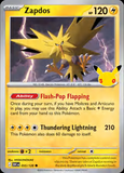 Card Keychain - Pokémon - Zapdos basic 30th Anniversary 055/128