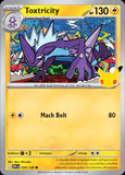 Card Keychain - Pokémon - Toxtricity Stage 1 30th Anniversary 059/128