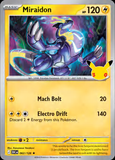 Card Keychain - Pokémon - Miraidon basic 30th Anniversary 062/128