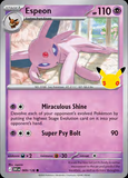 Card Keychain - Pokémon - Espeon Stage 1 30th Anniversary 069/128