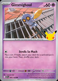 Card Keychain - Pokémon - Gimmighoul basic 30th Anniversary 081/128