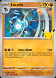 Card Keychain - Pokémon - Lucario Stage 1 30th Anniversary 083/128