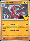 Card Keychain - Pokémon - Lycanroc Stage 1 30th Anniversary 085/128