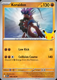 Card Keychain - Pokémon - Koraidon basic 30th Anniversary 086/128