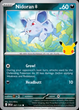 Card Keychain - Pokémon - Nidoran ♀ basic 30th Anniversary 087/128