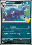 Card Keychain - Pokémon - Umbreon Stage 1 30th Anniversary 091/128