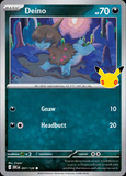 Card Keychain - Pokémon - Deino basic 30th Anniversary 097/128