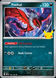 Card Keychain - Pokémon - Yveltal basic 30th Anniversary 100/128