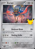 Card Keychain - Pokémon - Zacian basic 30th Anniversary 106/128