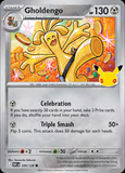 Card Keychain - Pokémon - Gholdengo Stage 1 30th Anniversary 108/128