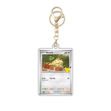 Card Keychain - Pokémon - Meowth basic 30th Anniversary 113/128