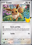 Card Keychain - Pokémon - Eevee basic 30th Anniversary 116/128