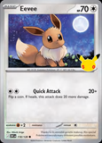 Card Keychain - Pokémon - Eevee basic 30th Anniversary 118/128