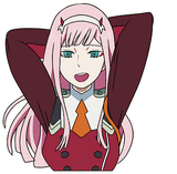 3D Lenticular Sticker - Darling in the Franxx - Zero Two