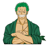 3D Lenticular Sticker - One Piece - Roronoa Zoro With Swords