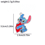 Bracelet Charm - Lilo & Stitch - Blue Stitch character charm