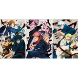 3D Lenticular Poster 12x16 - Jujutsu Kaisen - Yuji Itadori, Sukuna, Megumi Fushiguro, Nobara Kugisaki, Satoru Gojo