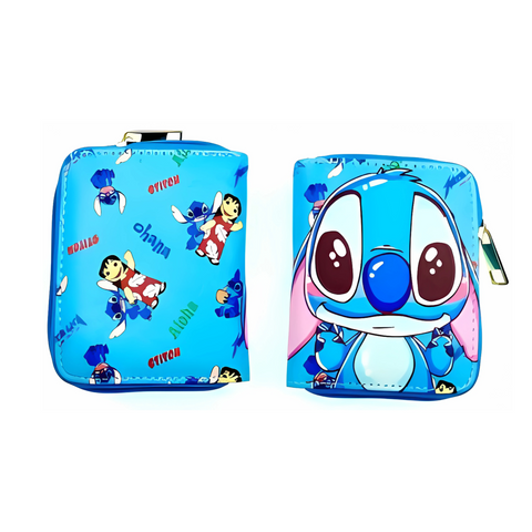 Zippered Short Wallet - Disney - Lilo & Stitch