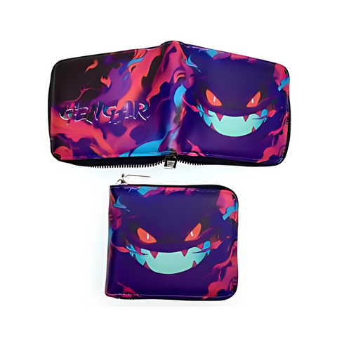 Zippered Short Wallet - Pokemon - Gengar