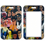 ID Card Badge Holder - Bad Bunny - Collage With Bunny Logo