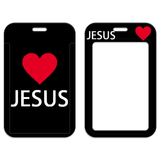 ID Card Badge Holder - Religious - I Love Jesus
