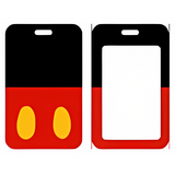 ID Card Badge Holder - Mickey & Friends - Mickey Mouse Red Black Yellow Pants