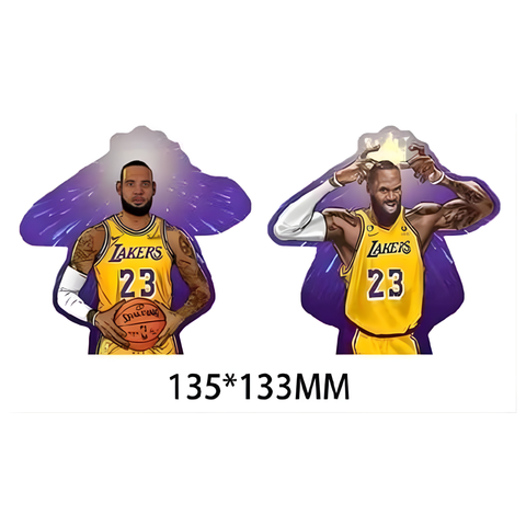 3D Lenticular Sticker - NBA - Los Angeles Lakers Jersey No. 23 Basketball Poses