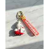3D PVC Figure Keychain - Hello Kitty - Chef On Scooter