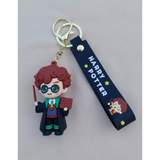 3D PVC Figure Keychain - Harry Potter - Chibi Harry With Wand Book