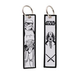 Embroidery Keychain - Star Wars - Stormtrooper And Mandalorian Symbol