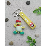 3D PVC Figure Keychain - Super Mario - Koopa Troopa Mario Outfit