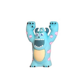 3D PVC Figure Keychain - Monsters Inc - Boo Monster Costume Cheering