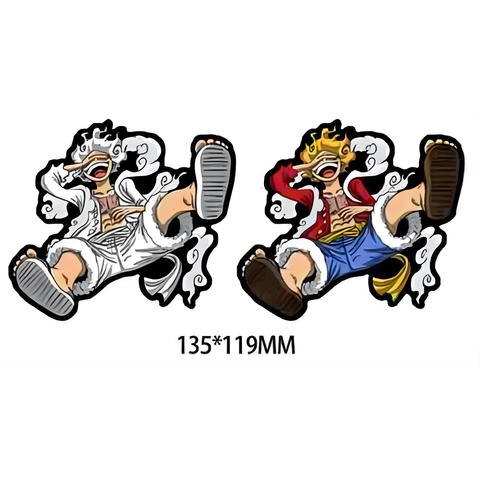 3D Lenticular Sticker - One Piece - Luffy Gear Fifth & Gear Fourth Playful Pose