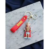 3D PVC Figure Keychain - Asterix - Roman Centurion Standing Stern