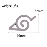Bracelet Charm - Naruto - green Konoha leaf village headband