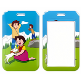 ID Card Badge Holder - Heidi, Girl of the Alps - Heidi With Peter And Goat