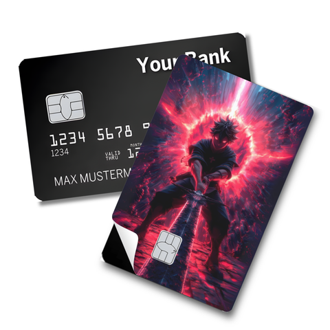 Credit Card Skin Sticker - Black Clover - Asta Demon Form