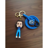 3D PVC Figure Keychain - Stranger Things - Eleven With Hands Up, Angry Expression