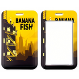 ID Card Badge Holder - Banana Fish - Ash Lynx On Rooftop City Silhouette