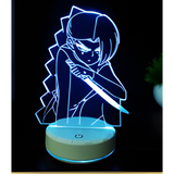 3D LED Night Light - Toradora! - Taiga Aisaka holding a knife