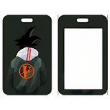 ID Card Badge Holder - Dragon Ball - Goku In Green Hoodie With Orange F Logo