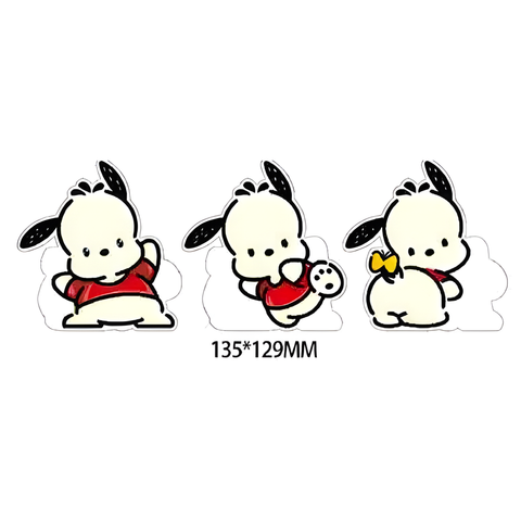 3D Lenticular Sticker - Sanrio - Pochacco Cute Poses