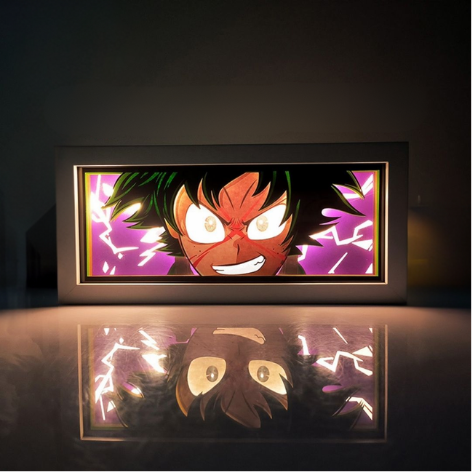 3D Paper Carving Light Lamp - My Hero Academia - Deku