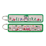 Embroidery Keychain - My Neighbor Totoro - Totoro and Forest Spirits